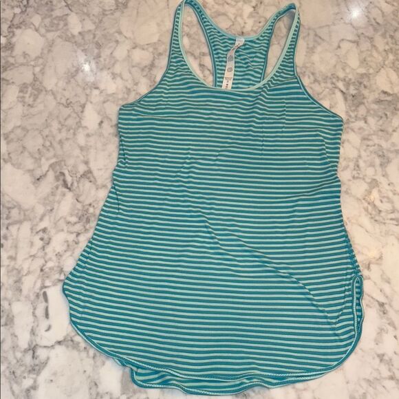 LULULEMON ATHLETICA STRIPED TANK 4 - Picture 1 of 5